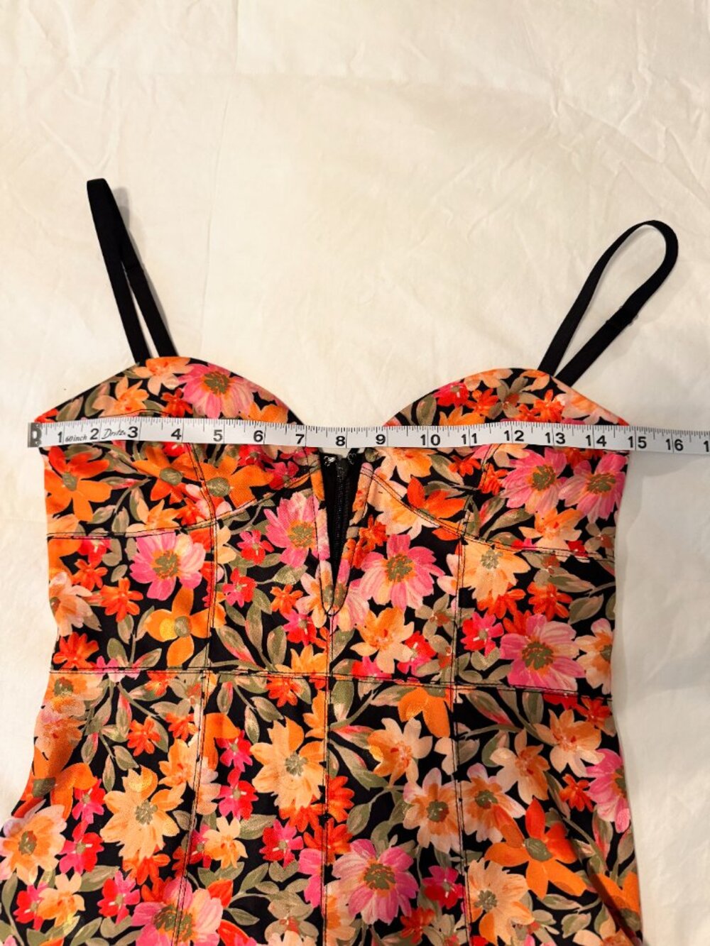 For Love & Lemons Floral Corset Mini Dress Size S - Picture 9 of 11